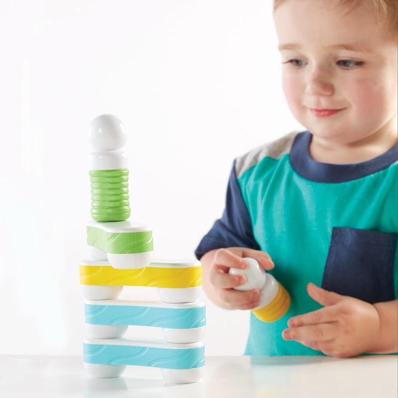 ❰免運❱ guidecraft 觸覺磁力連結積木-16件 兒童玩具 手眼協調訓練 益智玩具 遊戲 觸覺刺激 邏輯思考玩具-細節圖5