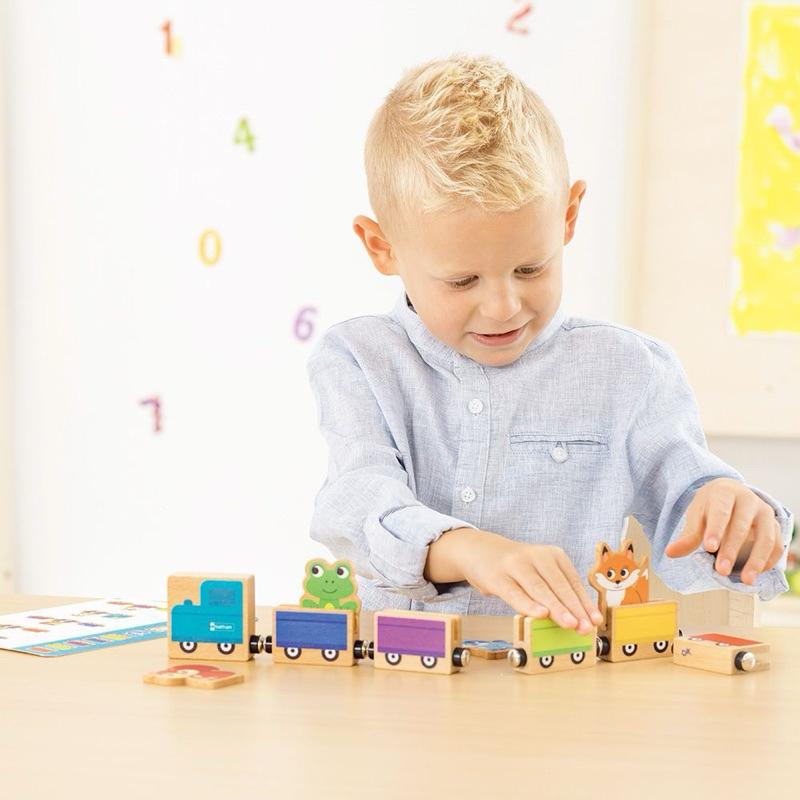 ❰免運❱ Nathan 解謎小火車 桌遊 兒童學習玩具 手眼協調訓練 益智玩具 遊戲 觸覺刺激 邏輯思考 小孩玩具-細節圖3