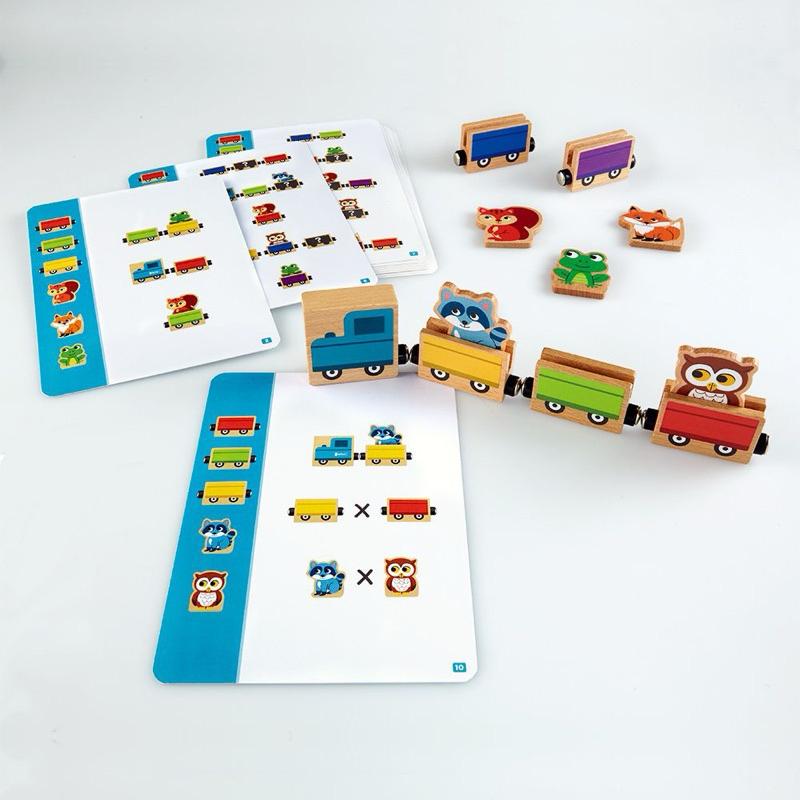 ❰免運❱ Nathan 解謎小火車 桌遊 兒童學習玩具 手眼協調訓練 益智玩具 遊戲 觸覺刺激 邏輯思考 小孩玩具-細節圖4