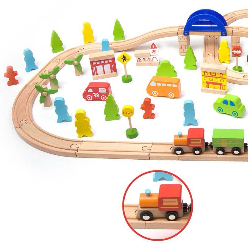 ❰免運❱ Classic World 火車軌道-110件 兒童學習玩具 手眼協調訓練 益智玩具 遊戲 觸覺刺激 邏輯思考-細節圖3