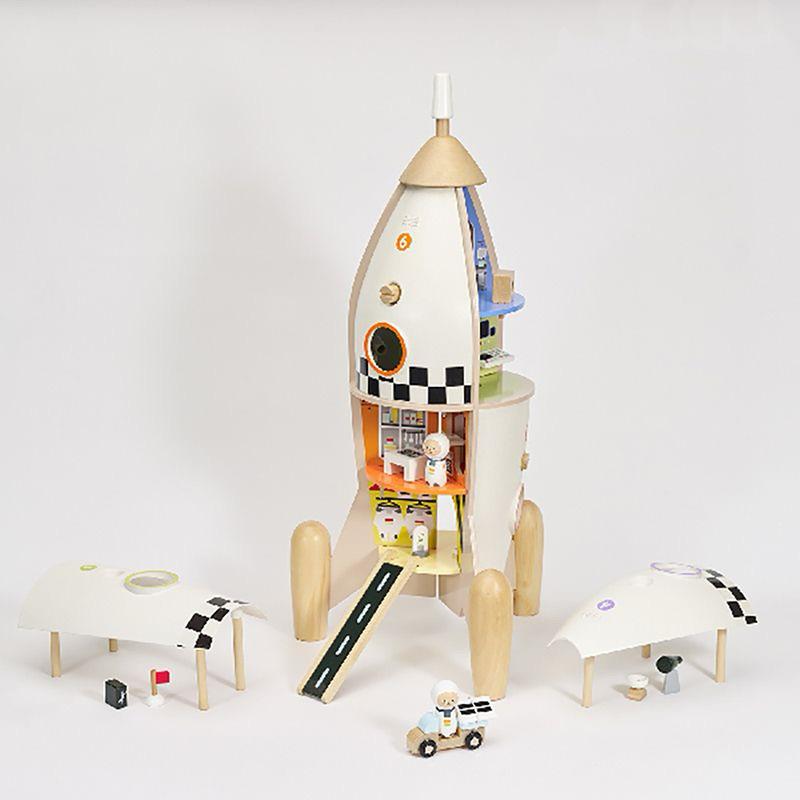 ❰免運❱ Classic World 宇宙探險號火箭 兒童學習玩具 手眼協調訓練 益智玩具 遊戲 觸覺刺激 邏輯思考-細節圖3