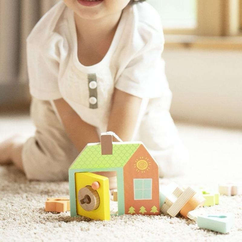 ❰現貨❱ Classic World 蒙式學習趣味門鎖 桌遊 兒童學習玩具 手眼協調訓練 益智玩具 遊戲 觸覺刺激 邏輯-細節圖2