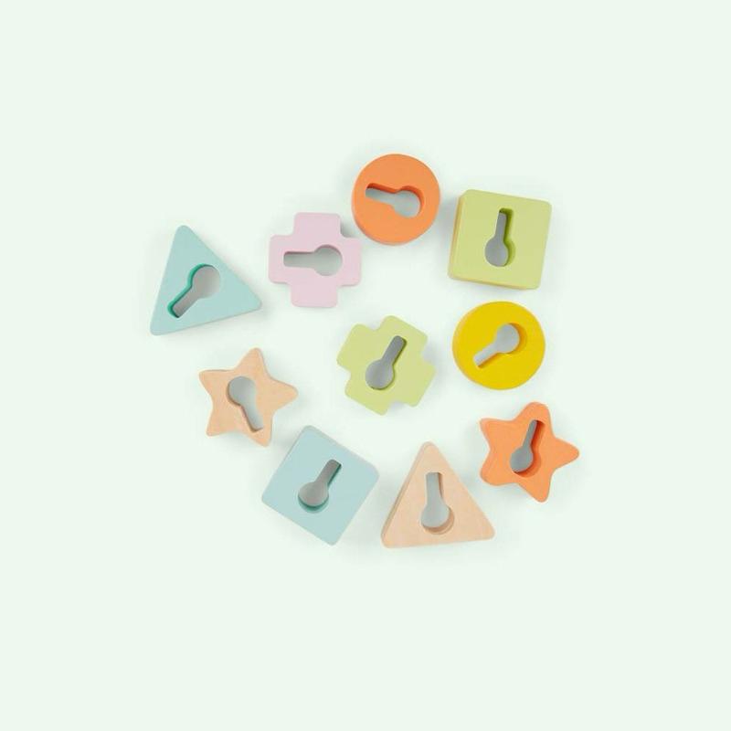 ❰現貨❱ Classic World 蒙式學習趣味門鎖 桌遊 兒童學習玩具 手眼協調訓練 益智玩具 遊戲 觸覺刺激 邏輯-細節圖5