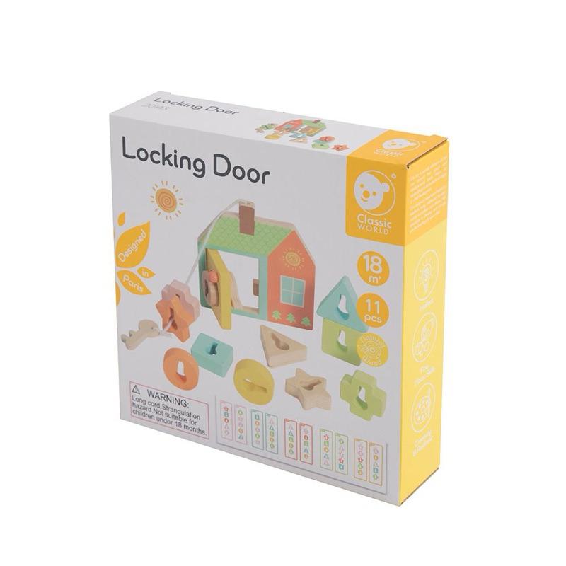 ❰現貨❱ Classic World 蒙式學習趣味門鎖 桌遊 兒童學習玩具 手眼協調訓練 益智玩具 遊戲 觸覺刺激 邏輯-細節圖7