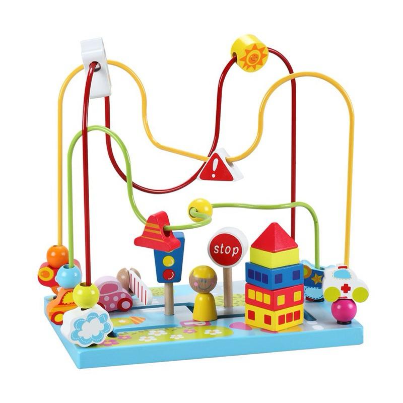 ❰免運❱ Classic World 街景串珠 桌遊 兒童學習玩具 手眼協調訓練 益智玩具 遊戲 觸覺刺激 邏輯思考玩具-細節圖3