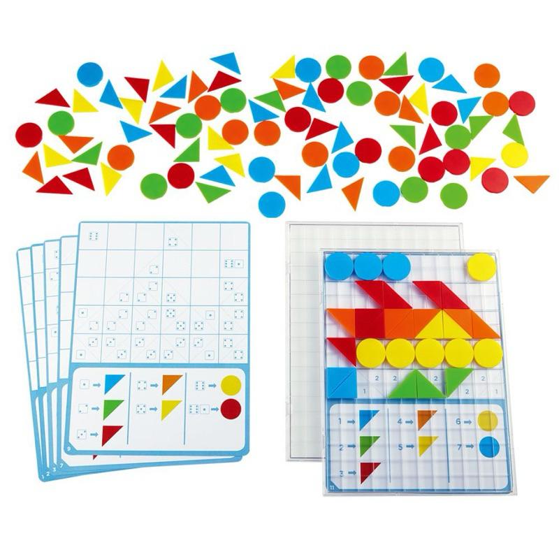 ❰免運❱ Nathan 馬賽克編碼拼板 桌遊 兒童學習玩具 手眼協調訓練 益智玩具 遊戲 觸覺刺激 邏輯思考 小孩玩具-細節圖3