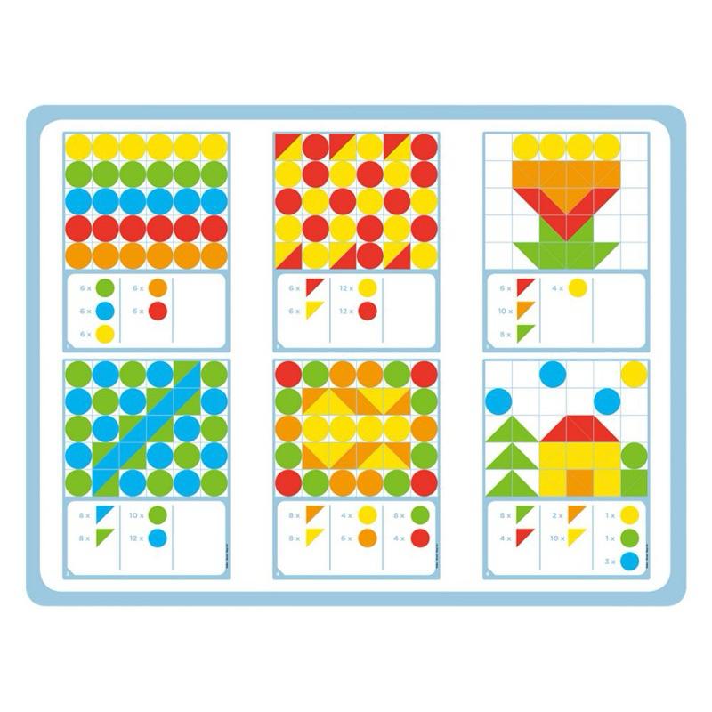 ❰免運❱ Nathan 馬賽克編碼拼板 桌遊 兒童學習玩具 手眼協調訓練 益智玩具 遊戲 觸覺刺激 邏輯思考 小孩玩具-細節圖4