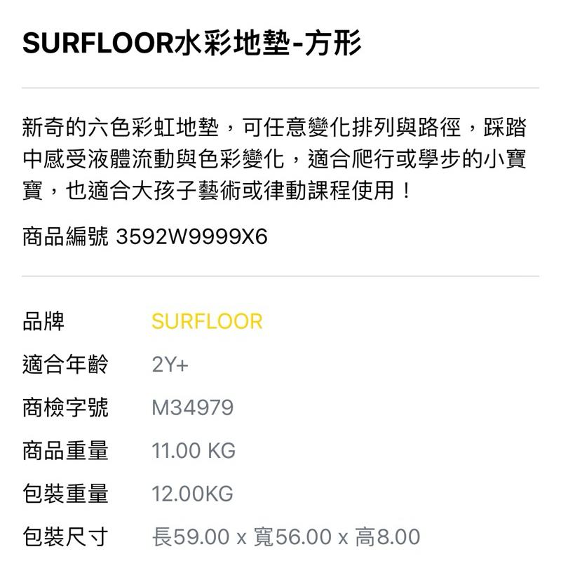 ❰免運❱ SURFLOOR水彩地墊-方形 兒童玩具 手眼協調訓練 益智玩具 遊戲 觸覺刺激 邏輯思考 學習設備 小孩玩具-細節圖8
