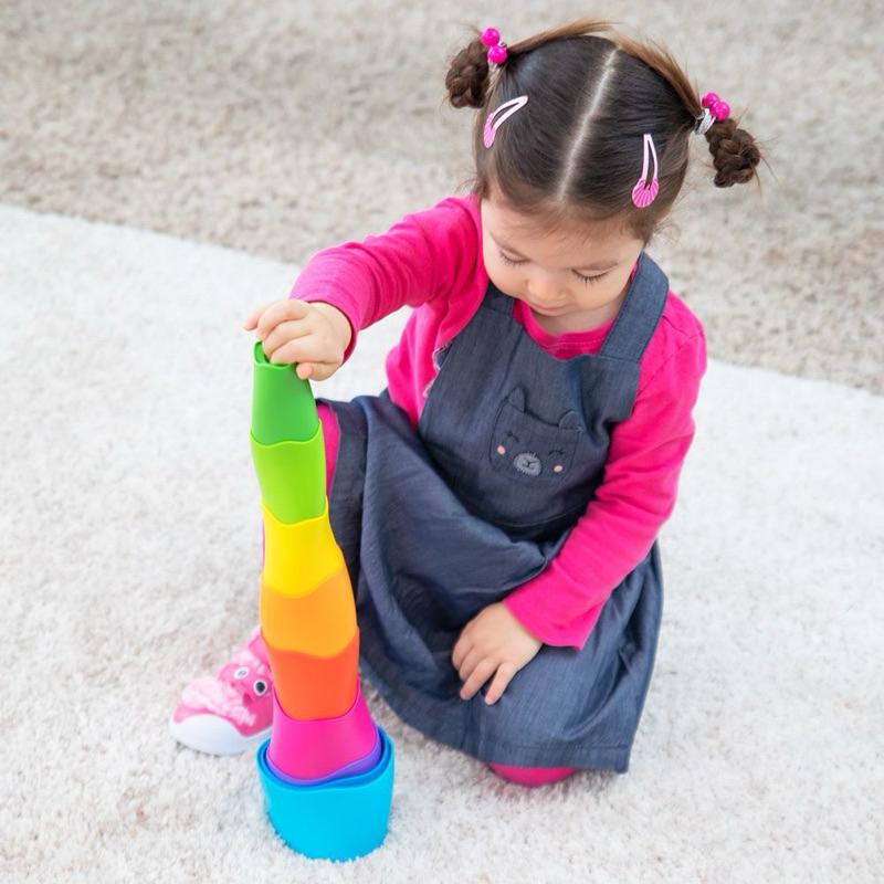 ❰免運❱ FatBrain 轉轉升降塔 兒童玩具 手眼協調訓練 益智玩具 遊戲 觸覺刺激 邏輯思考 學習設備 小孩玩具-細節圖5