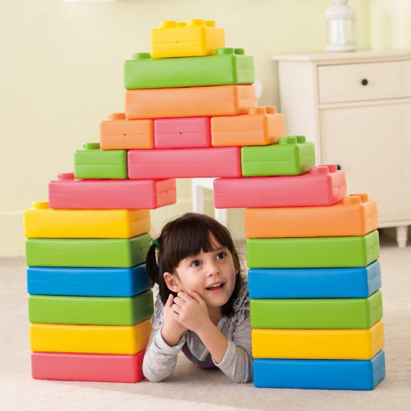 ❰免運❱ Weplay 歡樂大積木 45件 台灣製造 手眼協調 平衡訓練 學習運動 益智玩具 幼教用品 遊戲 兒童玩具-細節圖8