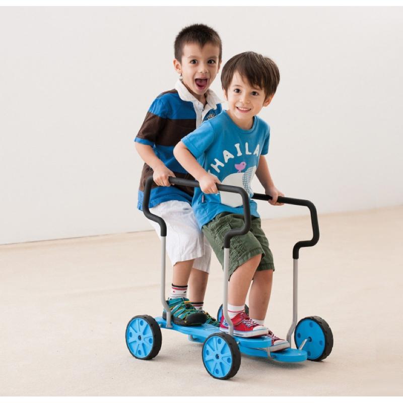 ❰免運❱ Weplay 雙人平衡踩踏車 台灣製造 平衡練習 學習控制 手眼腳協調 室內活動 幼教用品 遊戲 兒童玩具-細節圖3