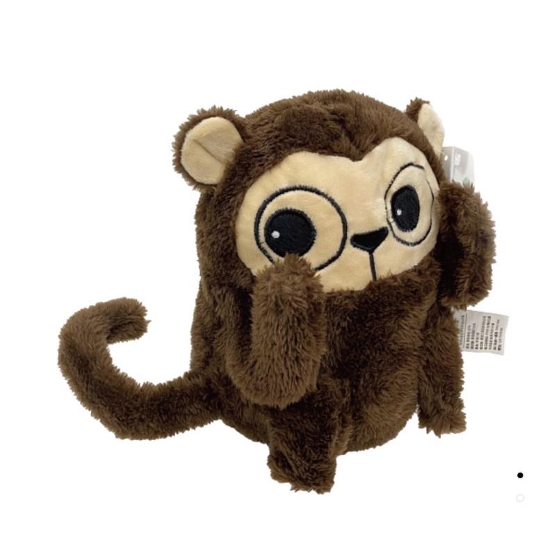 ❰免運❱ QSHION 大眼猴安撫玩偶 猴子 布偶 玩偶 玩具 可愛娃娃 抱枕 枕頭 兒童 嬰兒-細節圖7