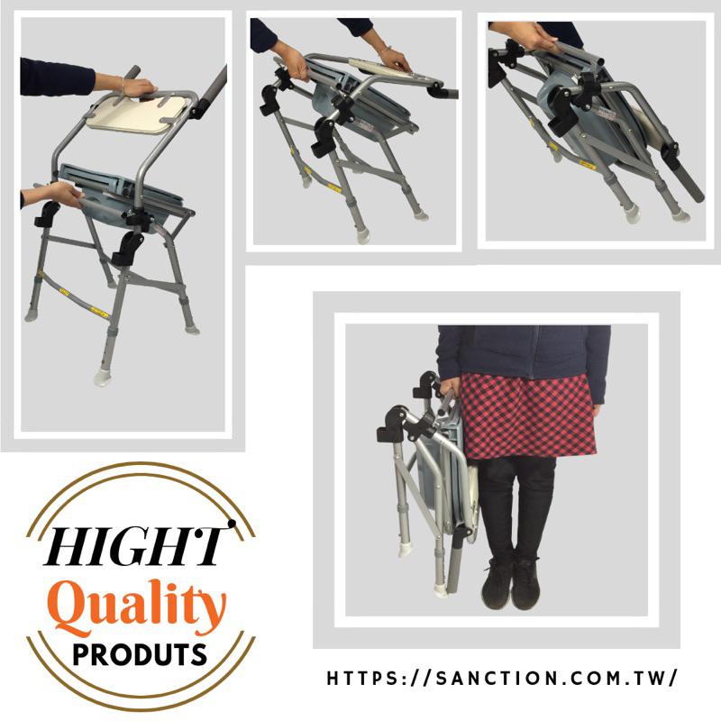 ❰免運❱ 祥巽 便器椅 CC-05 日式便盆椅 輕量鋁合金 高度可調 可收合 鋁合金 銀髮輔具 洗澡椅 補助-細節圖4