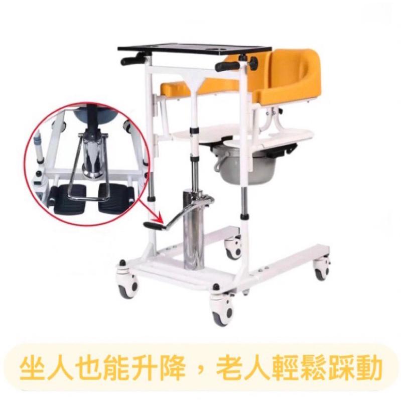 ❰免運❱ 多功能移位機-無段調整豪華型 有輪便盆椅 便器椅 沐浴椅 輪椅 移動式 臥床病人 銀髮輔具-細節圖5
