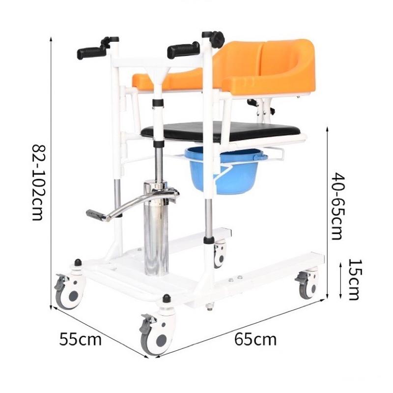 ❰免運❱ 多功能移位機-無段調整豪華型 有輪便盆椅 便器椅 沐浴椅 輪椅 移動式 臥床病人 銀髮輔具-細節圖6