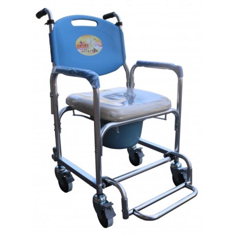❰免運❱ 杏華 102Q 日式鋁製附輪便器椅 鋁合金 輕量化 便盆椅 洗澡椅 沐浴椅 銀髮 輔具 補助-細節圖2