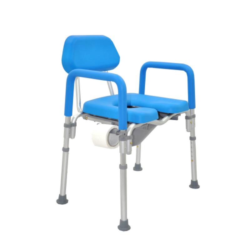 ❰免運❱ 杏華 鋁製加大便椅 HT4060-BL 鋁合金 輕量化 便盆椅 洗澡椅 沐浴椅 銀髮 輔具 補助-細節圖3
