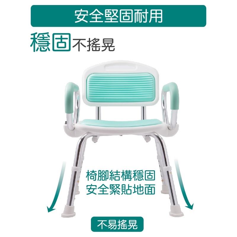 ❰免運❱ 三樂事 Sunlus 扶手收折式軟墊洗澡椅 沐浴椅 SP5605 鋁合金 可調高低 掀手 軟墊 輔具 補助-細節圖2