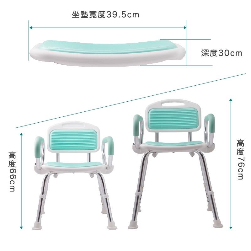 ❰免運❱ 三樂事 Sunlus 扶手收折式軟墊洗澡椅 沐浴椅 SP5605 鋁合金 可調高低 掀手 軟墊 輔具 補助-細節圖4