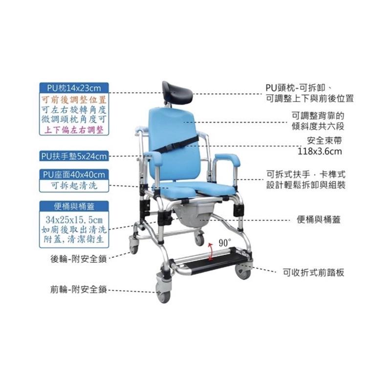 ❰免運❱ 晉宇 尊爵可躺式洗澡便器椅 JY-911 鋁合金 台灣製造 轉位 沐浴椅 洗澡椅 免工具 輔具 銀髮 洗頭-細節圖3