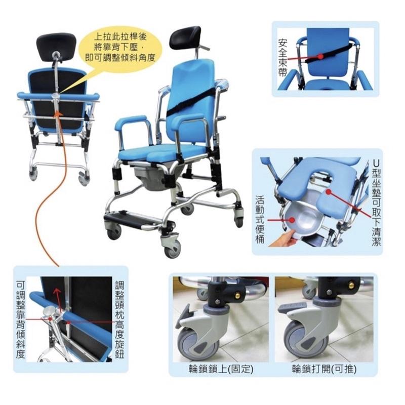 ❰免運❱ 晉宇 尊爵可躺式洗澡便器椅 JY-911 鋁合金 台灣製造 轉位 沐浴椅 洗澡椅 免工具 輔具 銀髮 洗頭-細節圖5