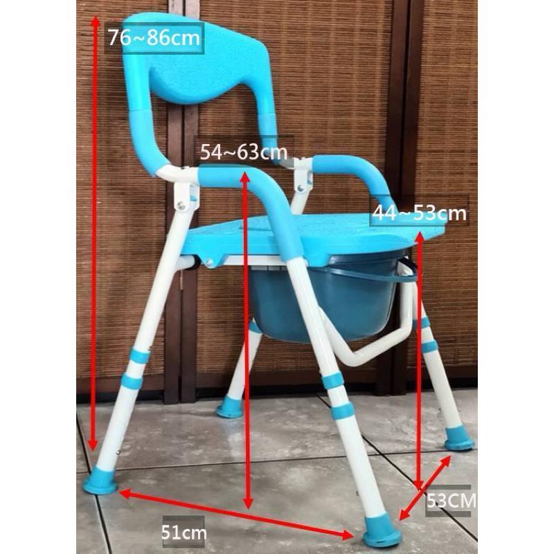 ❰免運❱ 晉宇 便盆沐浴椅 鋁合金洗澡椅 JY-018 可收合 安全扶手 沐浴椅 輔具 補助 鋁合金 折疊洗澡椅 便盆椅-細節圖2