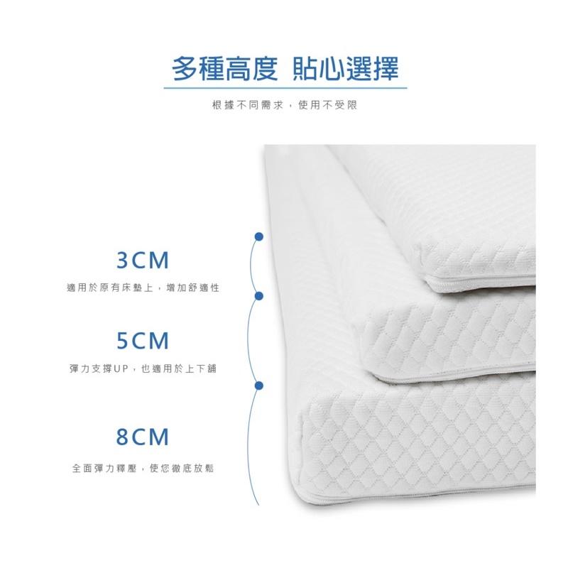 ❰免運❱ QSHION 透氣水洗雙人床墊 高3/5/8cm 台灣製造 單人床墊 雙人床墊 透氣 抑菌防蟎 寢具-細節圖5