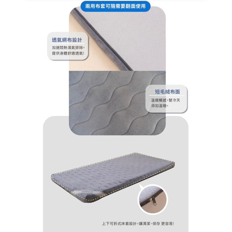 ❰免運❱ QSHION 多模式四季單人薄墊 高8cm 水洗床墊 台灣製造 單人床墊 床墊 透氣 抑菌防蟎 寢具 傢俱-細節圖4