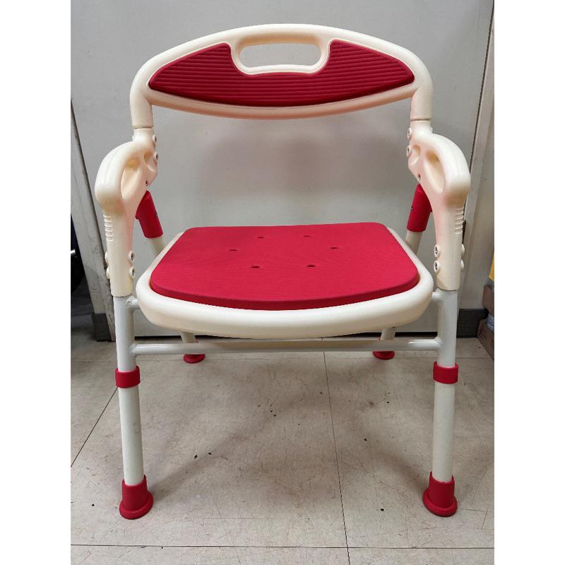 ❰免運❱ FZK 富士康 洗澡椅 FZK-168 桃紅色 沐浴椅 EVA坐墊 好收合 鋁合金 洗澡 沐浴-細節圖6
