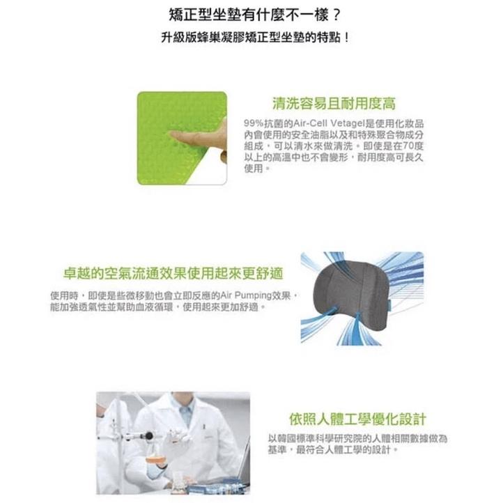 ❰免運❱ 倍力舒 Balance 蜂巢凝膠腰椎靠墊 凝膠坐墊 背靠 背墊 抗菌透氣 通用款 輕量化-細節圖4