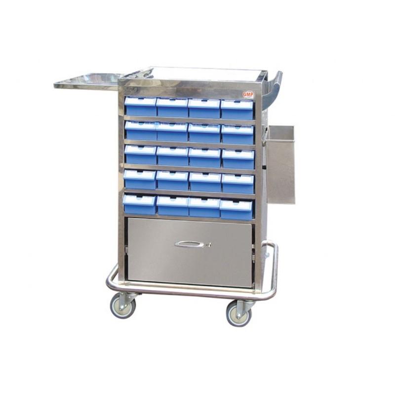 ❰免運費❱ 耀宏 40人份UD藥車  YH057 不鏽鋼 台灣製造🇹🇼原廠公司貨 實體店面 醫院診所推車 不銹鋼 YAH-細節圖3