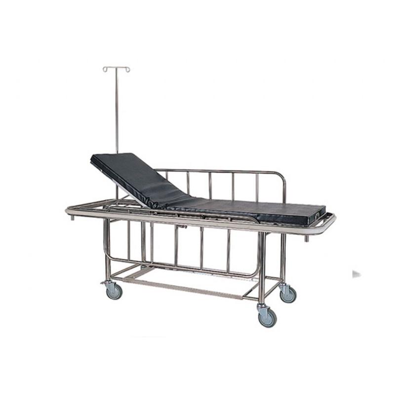 ❰免運❱ 耀宏 YH028 二折手提式急診推床5＂輪 不鏽鋼 急診 推床 護理床 急救 醫院 診所 不銹鋼-細節圖3