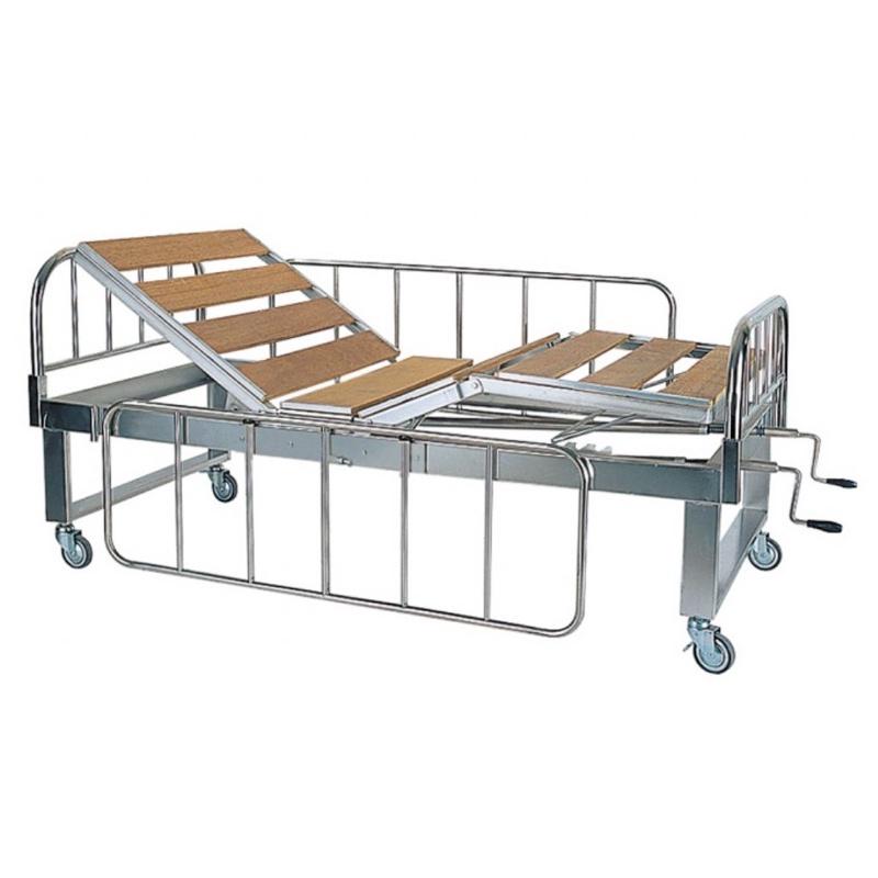 ❰免運❱ 耀宏 YH006 不鏽鋼三折二搖式病床 簡易式 不鏽鋼 護理床 居家照顧床 病床 醫用 診所 保健室-細節圖3