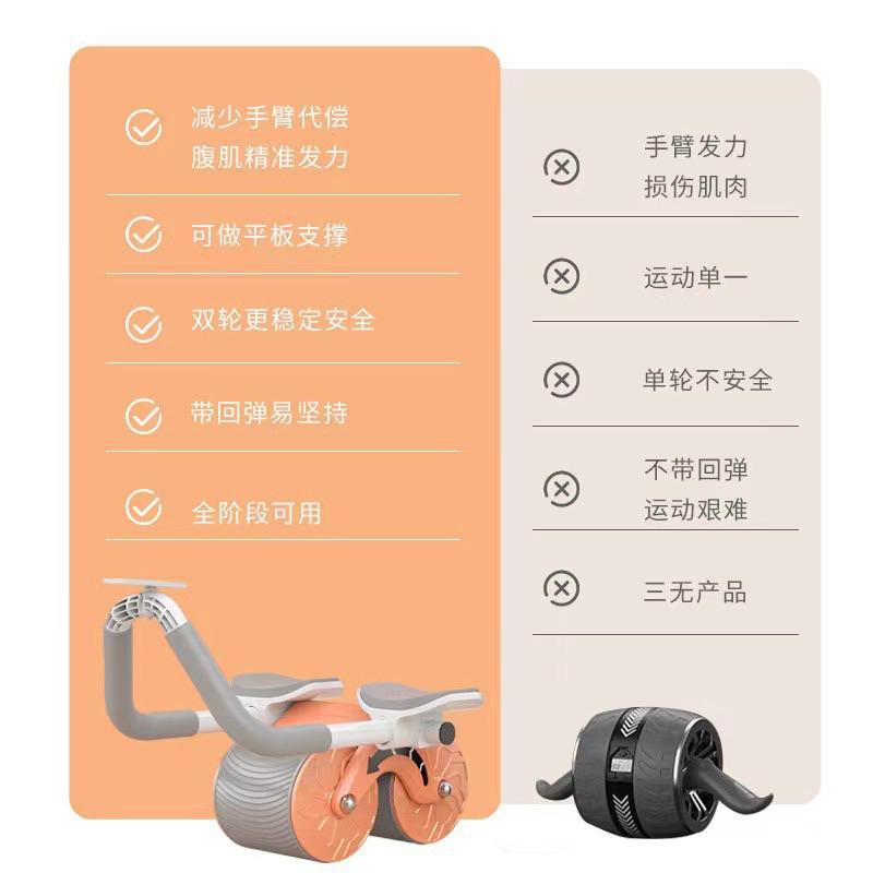 ❰免運❱ 腹肌輪神器 健腹輪 自動回彈 收腹 卷腹運動 健身器材 男女家用 肘撐滾輪 居家健身 運動器材-細節圖5