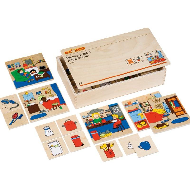 ❰免運❱ educo 我的家分類遊戲 桌遊 兒童學習玩具 手眼協調訓練 益智玩具 遊戲 觸覺刺激 邏輯思考 小孩玩具-細節圖6