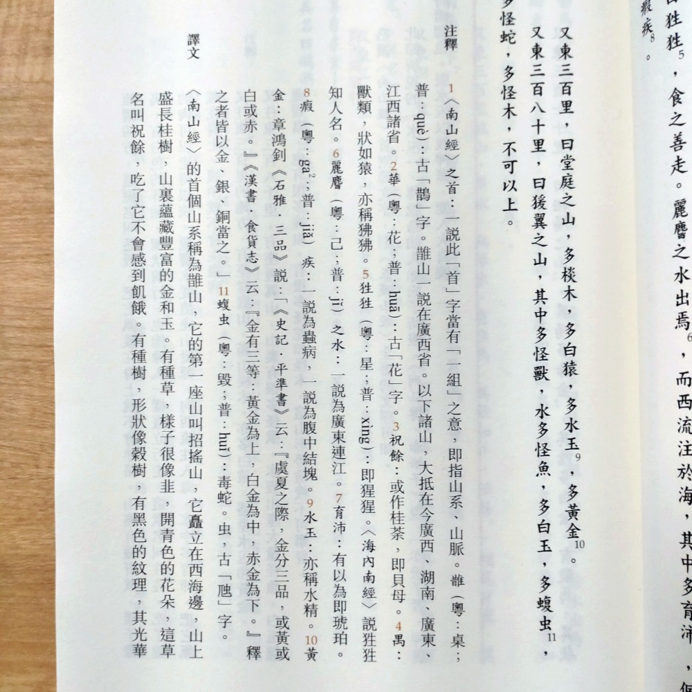 【Seven King 二手書】《山海經》　黃正謙　譯注　香港中華書局-細節圖6