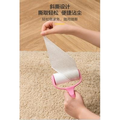 【平價用品】 黏毛器 粘毛器 黏塵滾輪 除毛器 補充包 粘毛滾輪 多用途 除毛 地板除塵器 地毯毛屑 毛髮 寵物用品-細節圖4