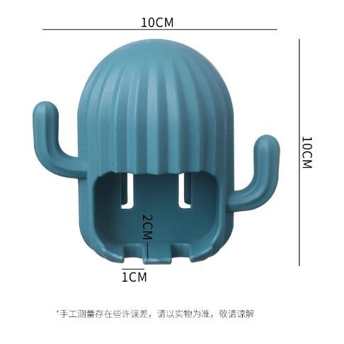 【平價用品】 造型牙刷架 仙人掌牙刷架 牙刷收納架 無痕牙刷架 壁掛 收納架 牙刷架 置物架 掛架 掛勾 免釘 防水防潮-細節圖2