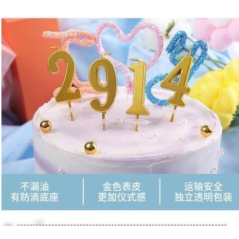 【平價用品】 金色數字蠟燭 生日蠟燭 數字蠟燭 生日 派對 蛋糕蠟燭 蠟燭 0-9 數字 情人 造型蠟燭 求婚 烘焙用品-細節圖5