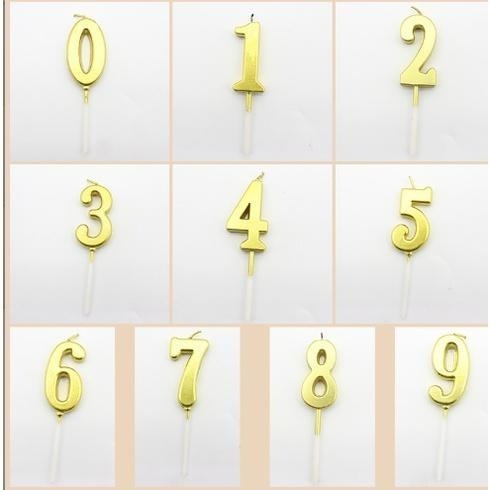 【平價用品】 金色數字蠟燭 生日蠟燭 數字蠟燭 生日 派對 蛋糕蠟燭 蠟燭 0-9 數字 情人 造型蠟燭 求婚 烘焙用品-細節圖6