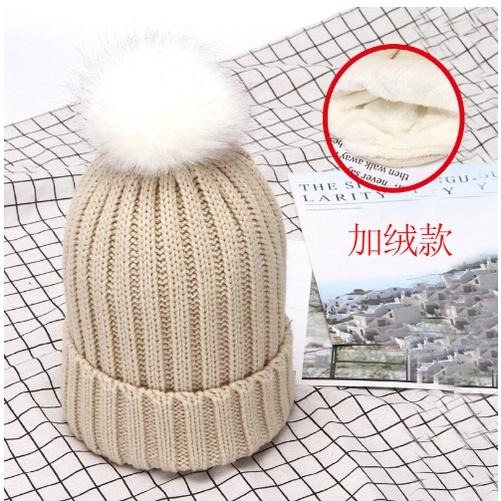 【平價用品】 毛球毛帽 潮帽 毛線帽 毛帽 保暖 秋冬 毛帽內加絨 素色毛帽 尖尖帽 針織帽 地主帽 瓜皮帽 百搭 純色-細節圖4