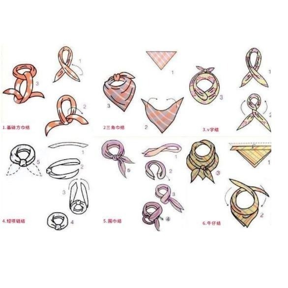 【平價用品】 絲巾 小領巾 抖音 網紅 熱銷 ins 復古 領巾 職業小方巾 空姐 小圍巾 印花 百搭 配件 華燈初上-細節圖2