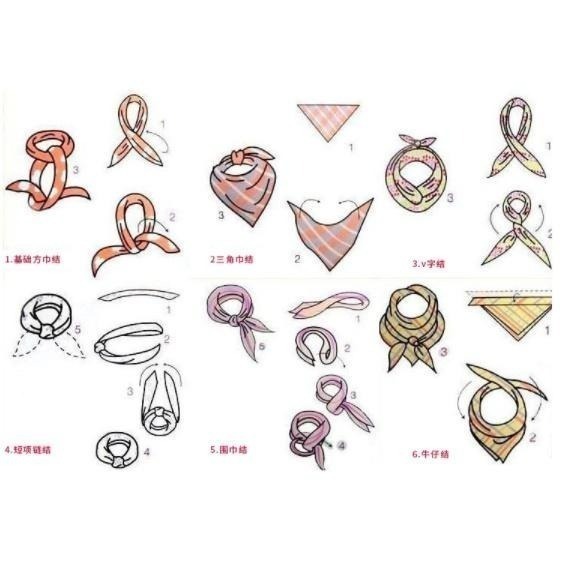 【平價用品】 絲巾 小領巾 抖音 網紅 熱銷 ins 復古 領巾 職業小方巾 空姐 小圍巾 印花 百搭 配件 華燈初上-細節圖2