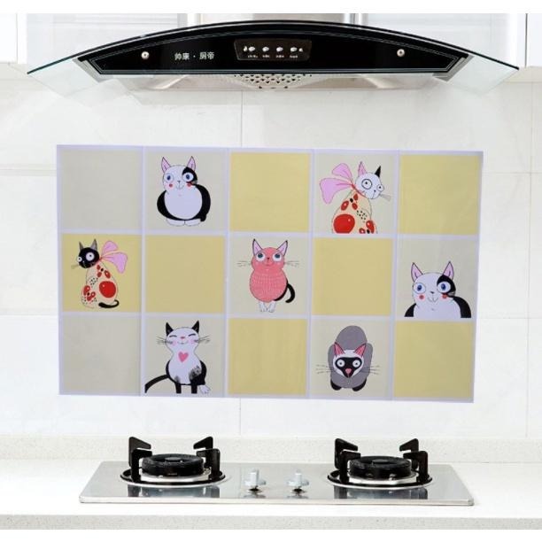 【平價用品】 防油煙貼紙 油煙機 耐高溫 貼紙 壁貼 防油貼紙 防水 瓷磚貼紙 防油貼 溫鍍膜 防油煙 廚房 裝飾 清絜-細節圖2