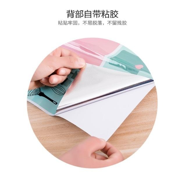 【平價用品】 防油煙貼紙 油煙機 耐高溫 貼紙 壁貼 防油貼紙 防水 瓷磚貼紙 防油貼 溫鍍膜 防油煙 廚房 裝飾 清絜-細節圖4