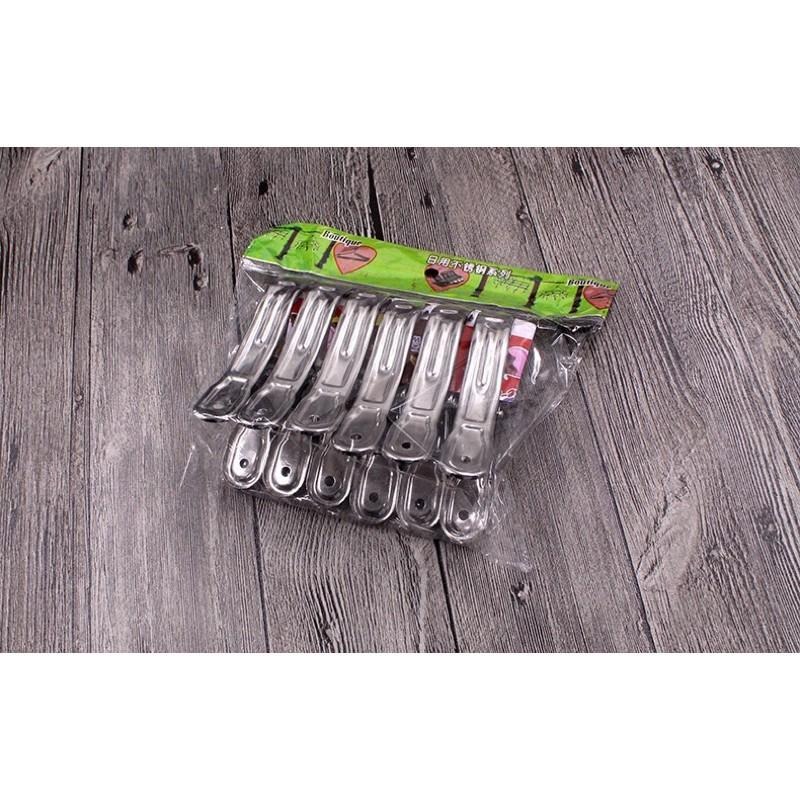 【平價用品】 大夾子 不銹鋼被夾 不鏽鋼衣夾 11.5CM 白鐵衣夾  棉被夾 夾子 曬衣夾 居家必備 大衣夾 防脫落-細節圖3