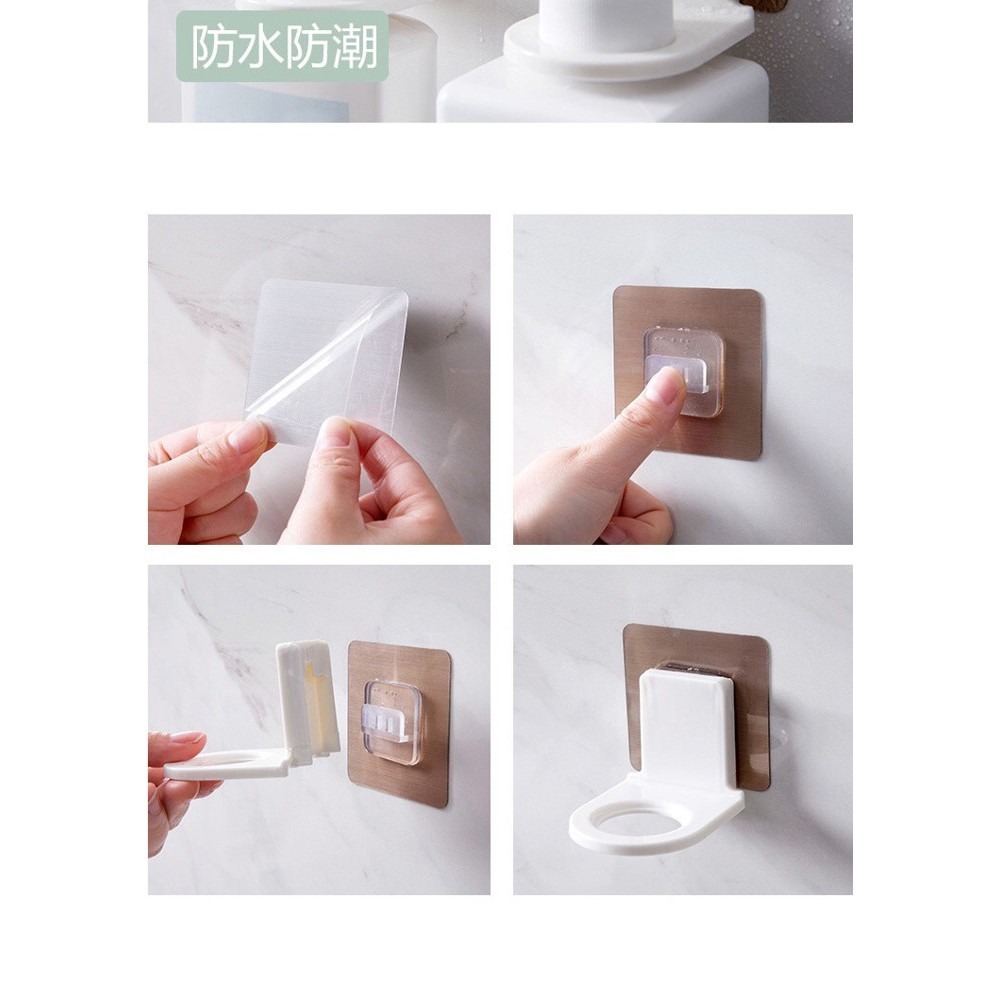 【平價用品】 沐浴乳掛勾架 無痕沐浴乳掛架 牆面洗手液架 沐浴乳掛勾 洗手液掛勾 無殘膠 可重複使用 收納 沐浴乳-細節圖2