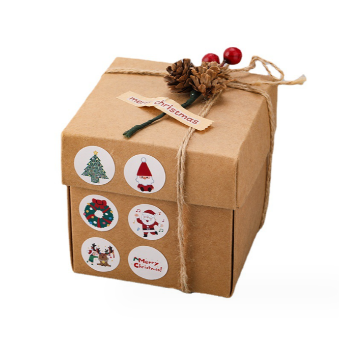 【平價用品】 豆豆貼紙 禮物包裝 感謝貼紙 生日包裝 封口貼紙 信封貼紙 包裝貼紙 烘焙貼紙 禮品貼紙 聖誕貼紙 獎勵貼-細節圖2