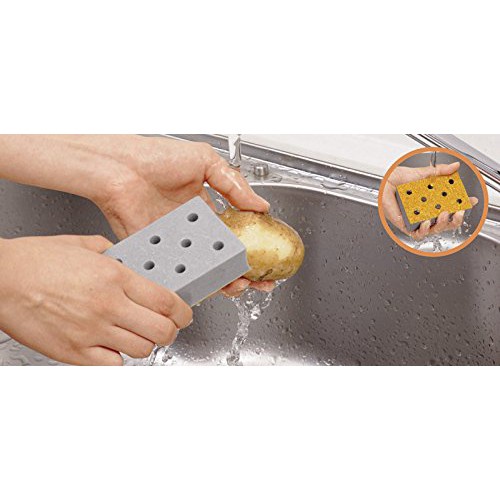 日本品牌【LEC】蔬菜去皮刷 單入 4903320581203-細節圖2