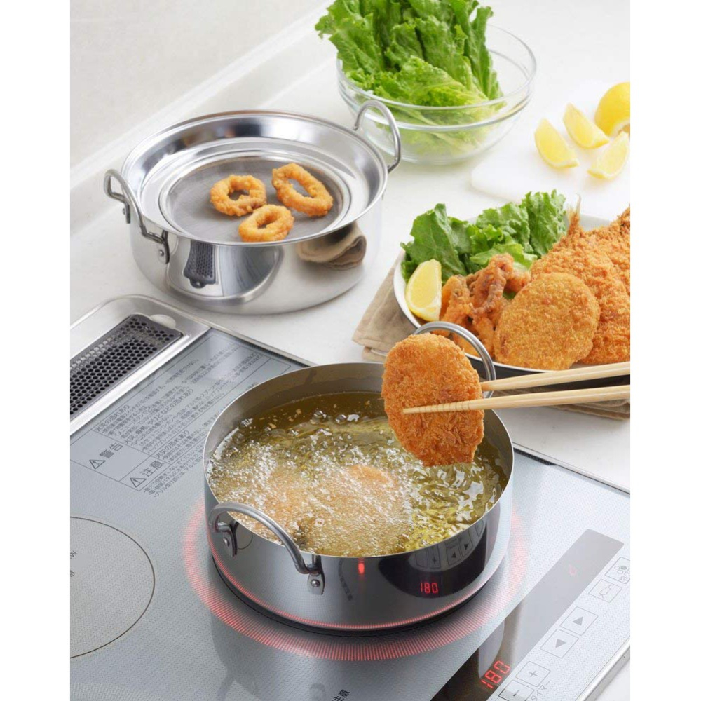 日本原裝 ARNEST 濾油 油炸 兩用 鍋具組-細節圖4